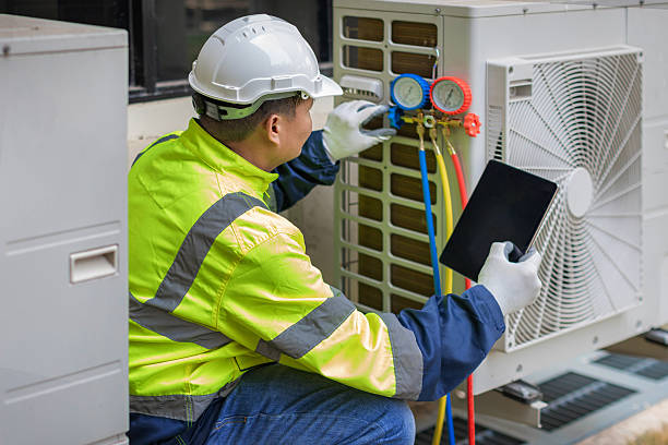 Professional Hvac Maintenance technician working in Bradley, OK
